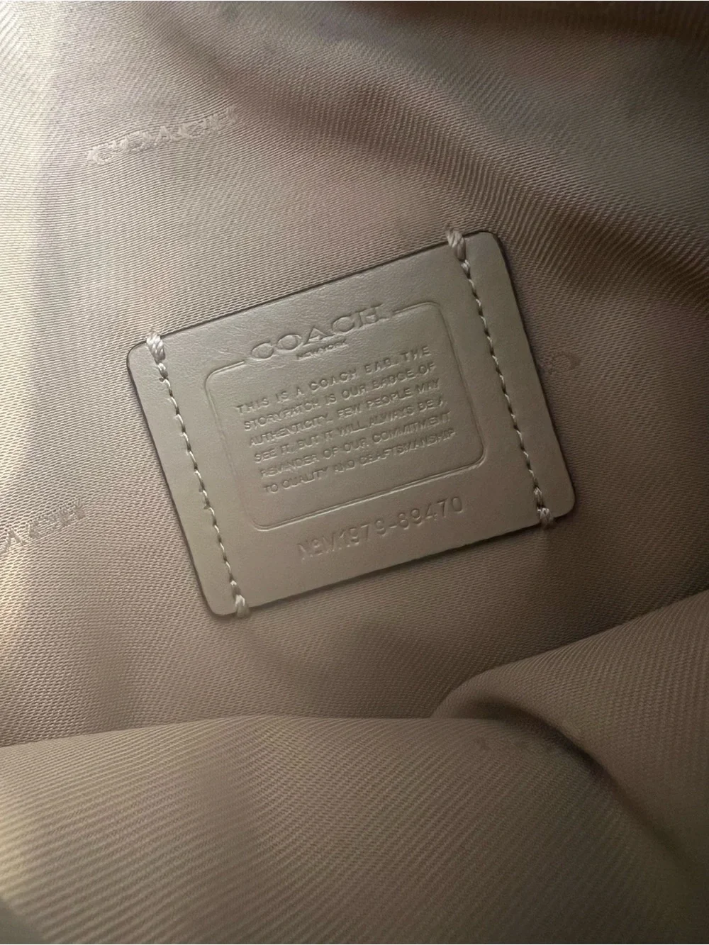 Coach Chaise Pebbled Leather Crossbody Bag with gold hardware